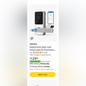 Keyless Entry Door Lock: Smart Locks for Front Door, Electronic Keypad